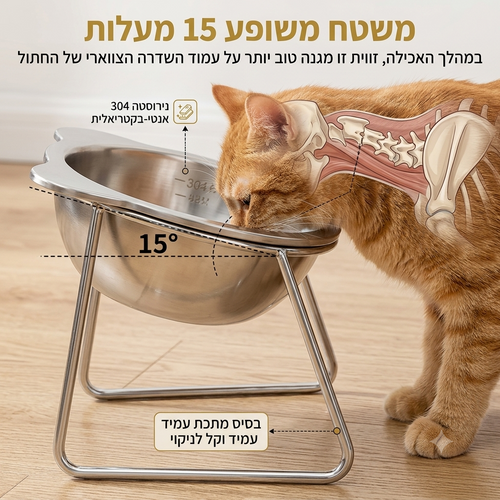 קערת אוכל אורטופדית